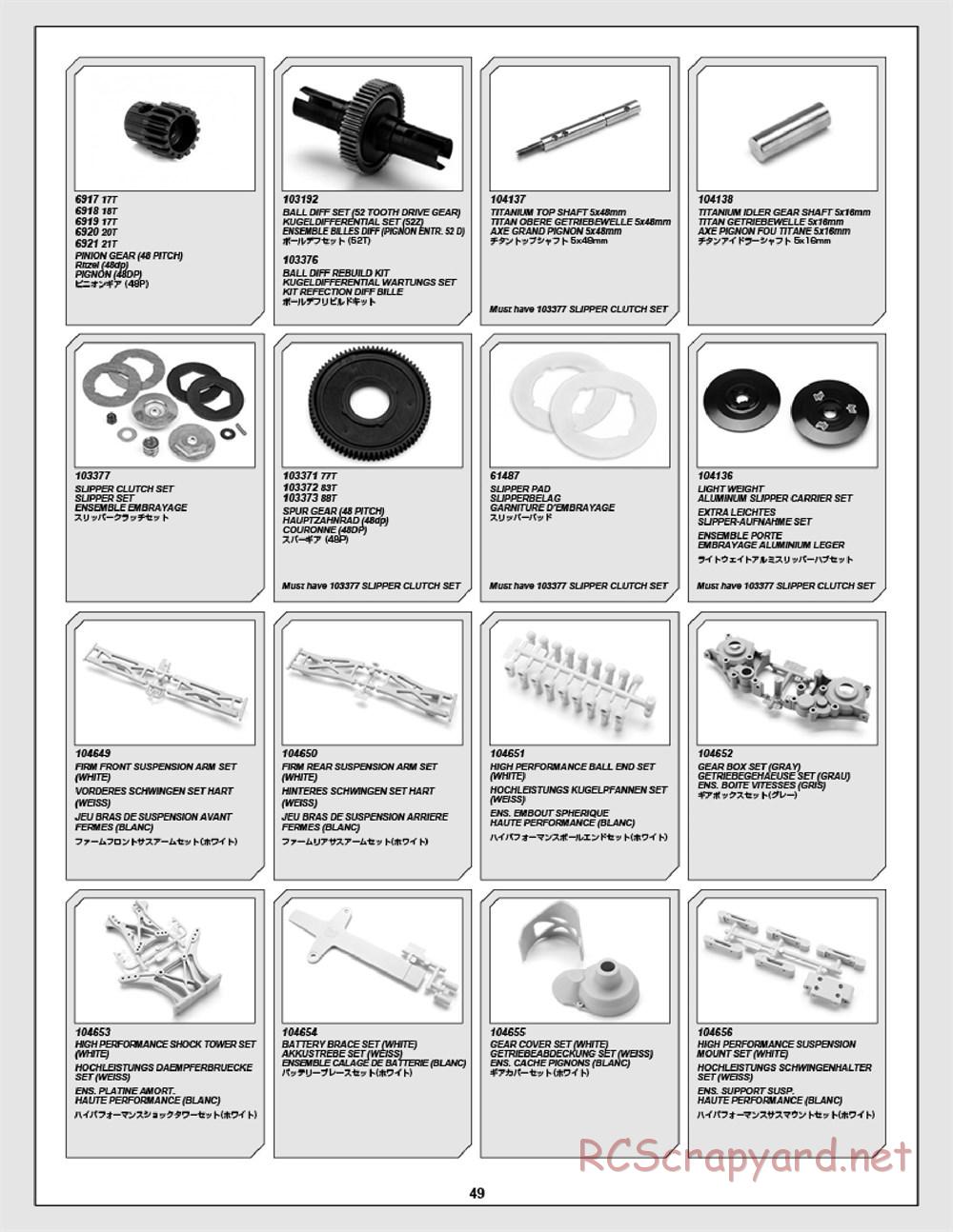 HPI - E-Firestorm 10T Flux - Exploded View - Page 49