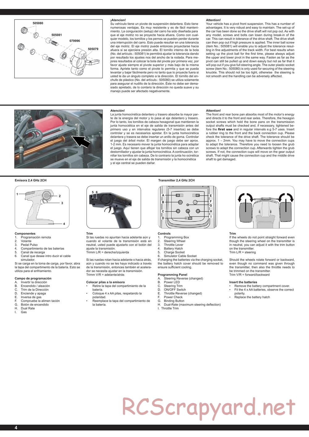 Jamara - Akron - Manual - Page 4