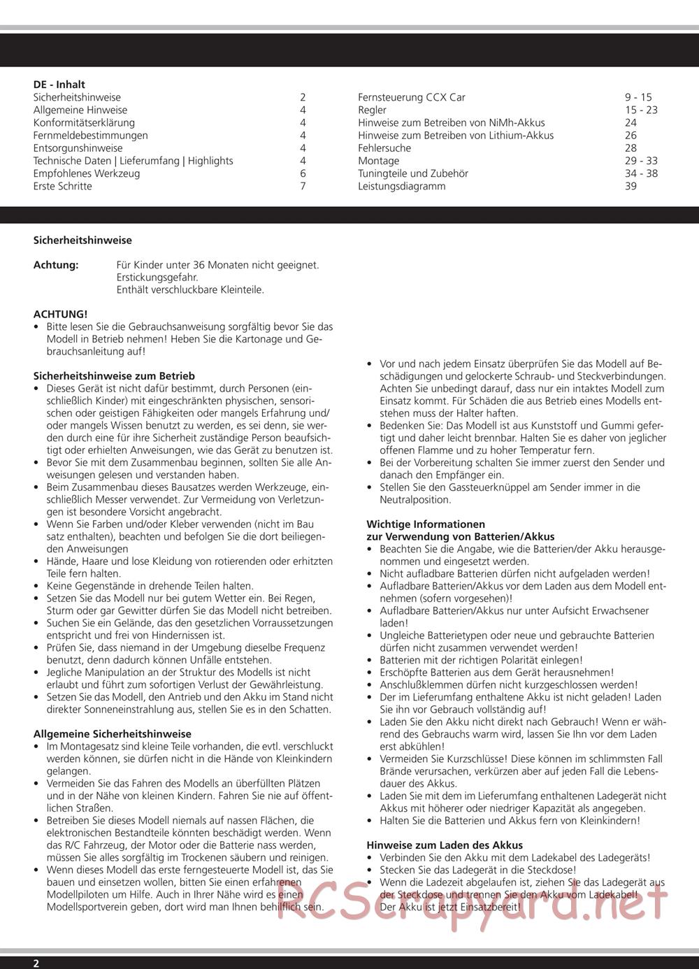 Jamara - BL-2 - Manual - Page 2