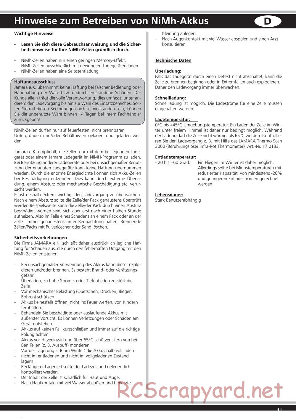 Jamara - Crossbone - Manual - Page 11