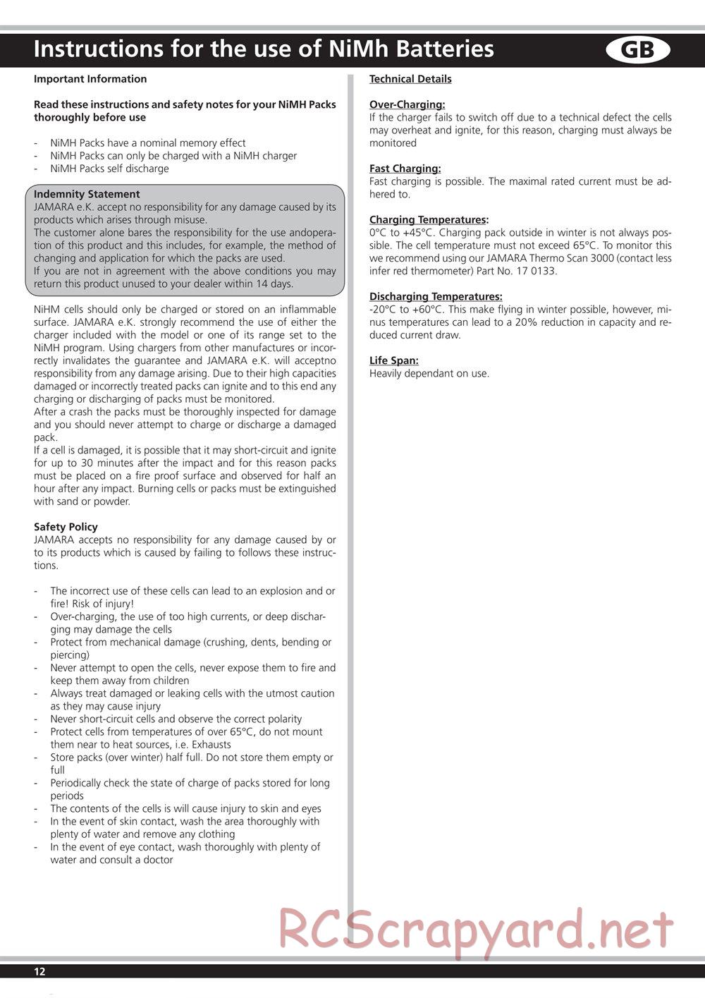 Jamara - Crossbone - Manual - Page 12