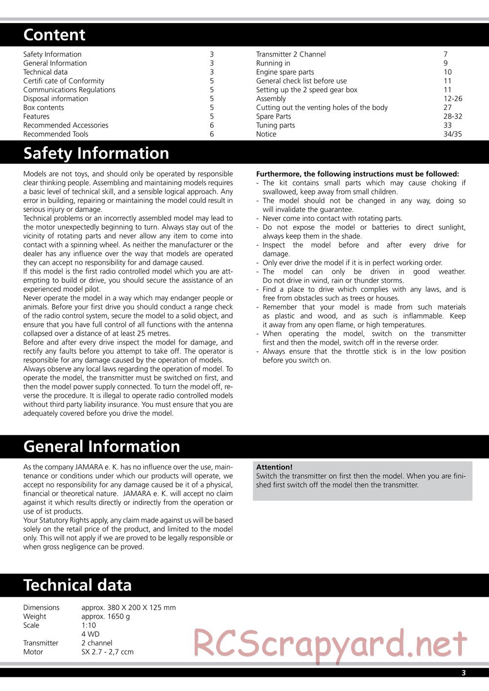Jamara - Hoolk - Manual - Page 3