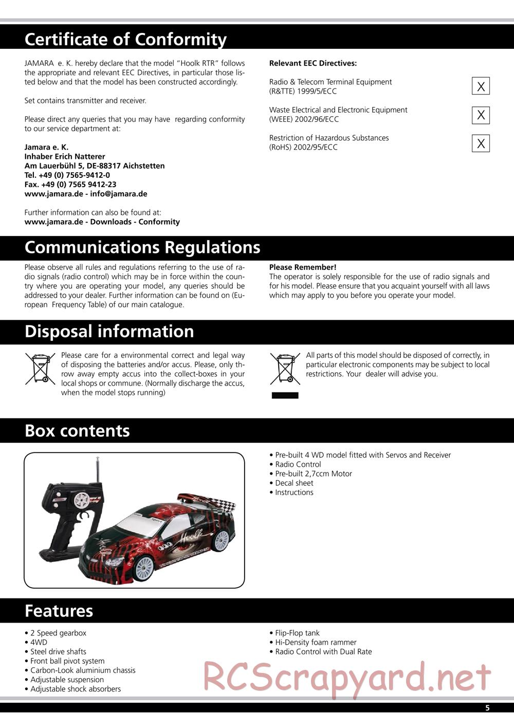 Jamara - Hoolk - Manual - Page 5