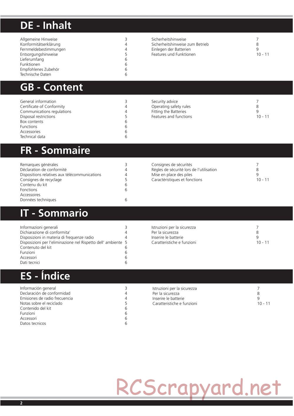 Jamara - Hot Ranger - Manual - Page 2