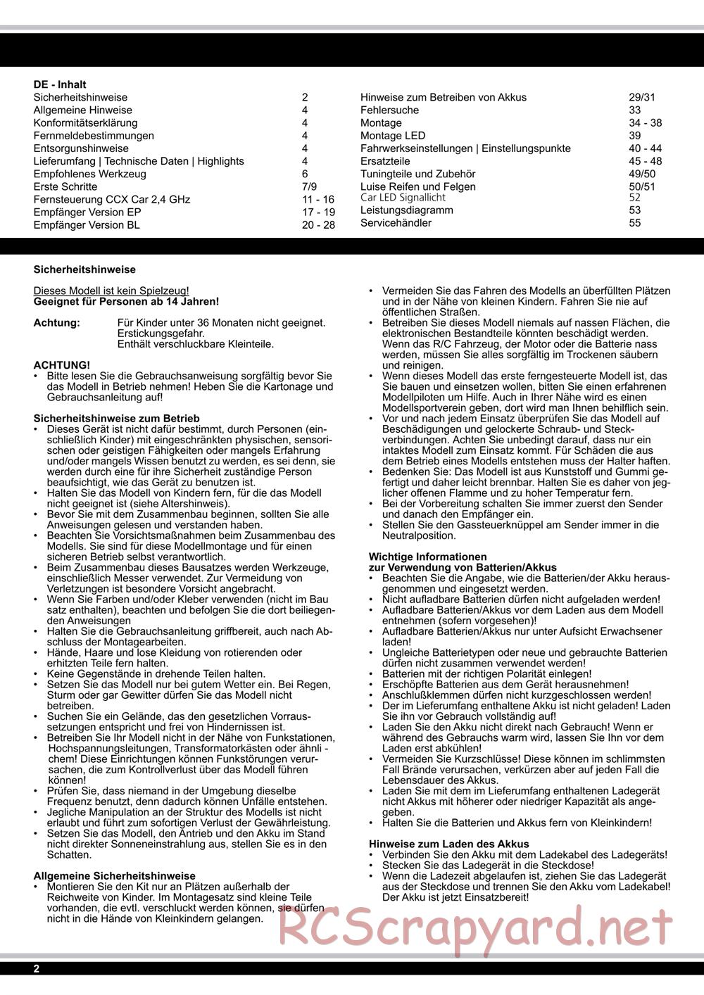 Jamara - Tiger Ice (Ice Tiger) - Manual - Page 2