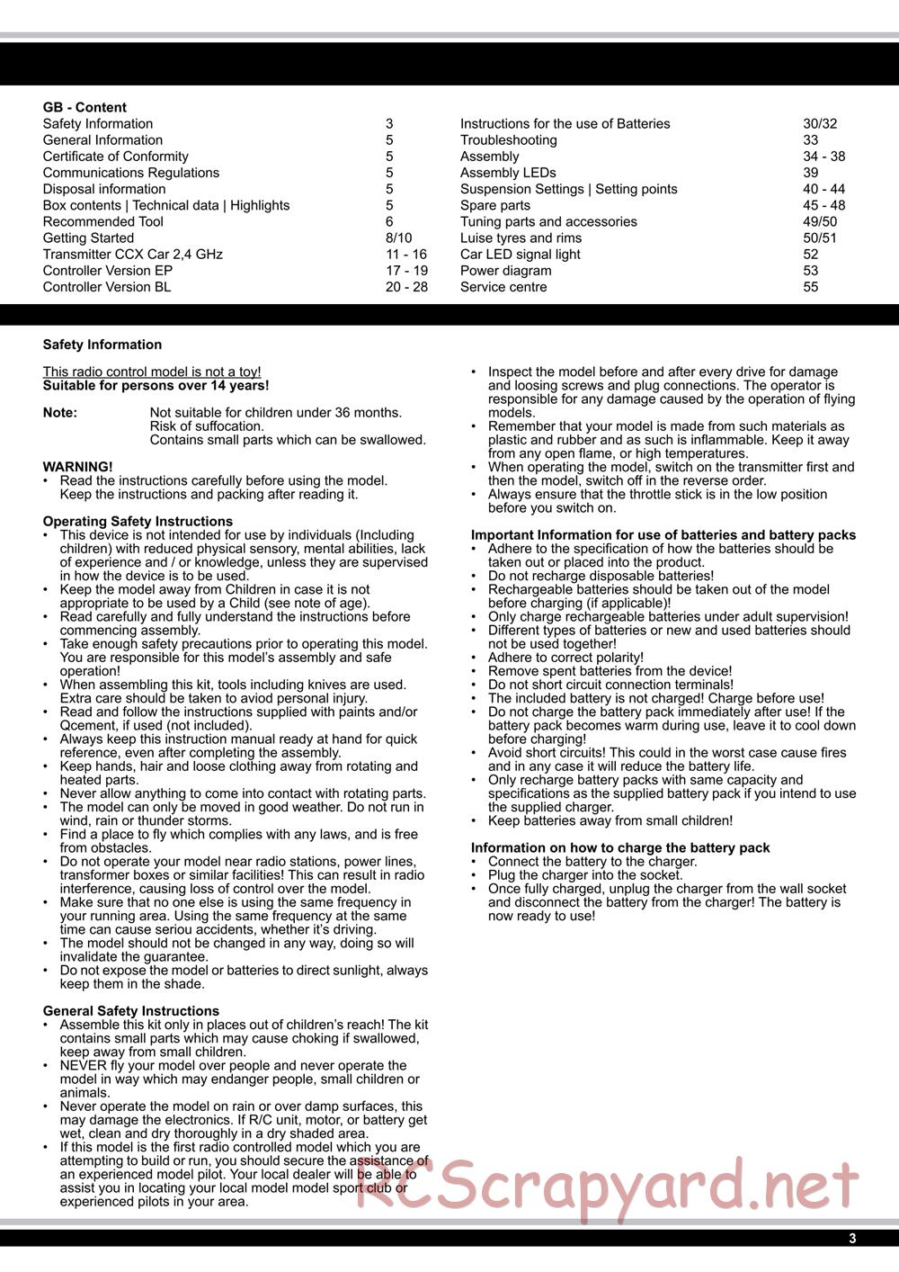 Jamara - Tiger Ice (Ice Tiger) - Manual - Page 3