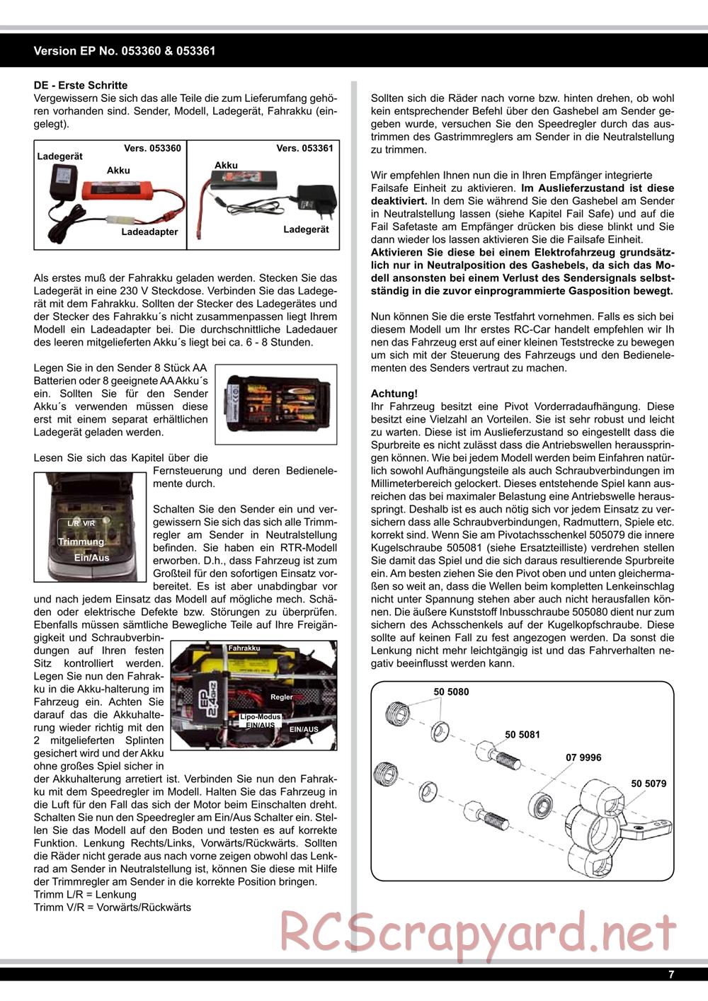 Jamara - Tiger Ice (Ice Tiger) - Manual - Page 7