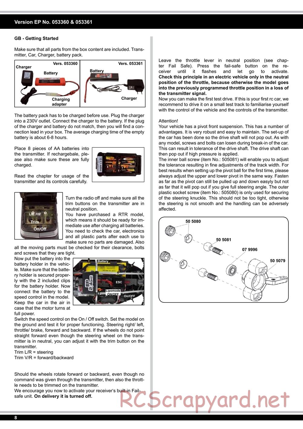 Jamara - Tiger Ice (Ice Tiger) - Manual - Page 8
