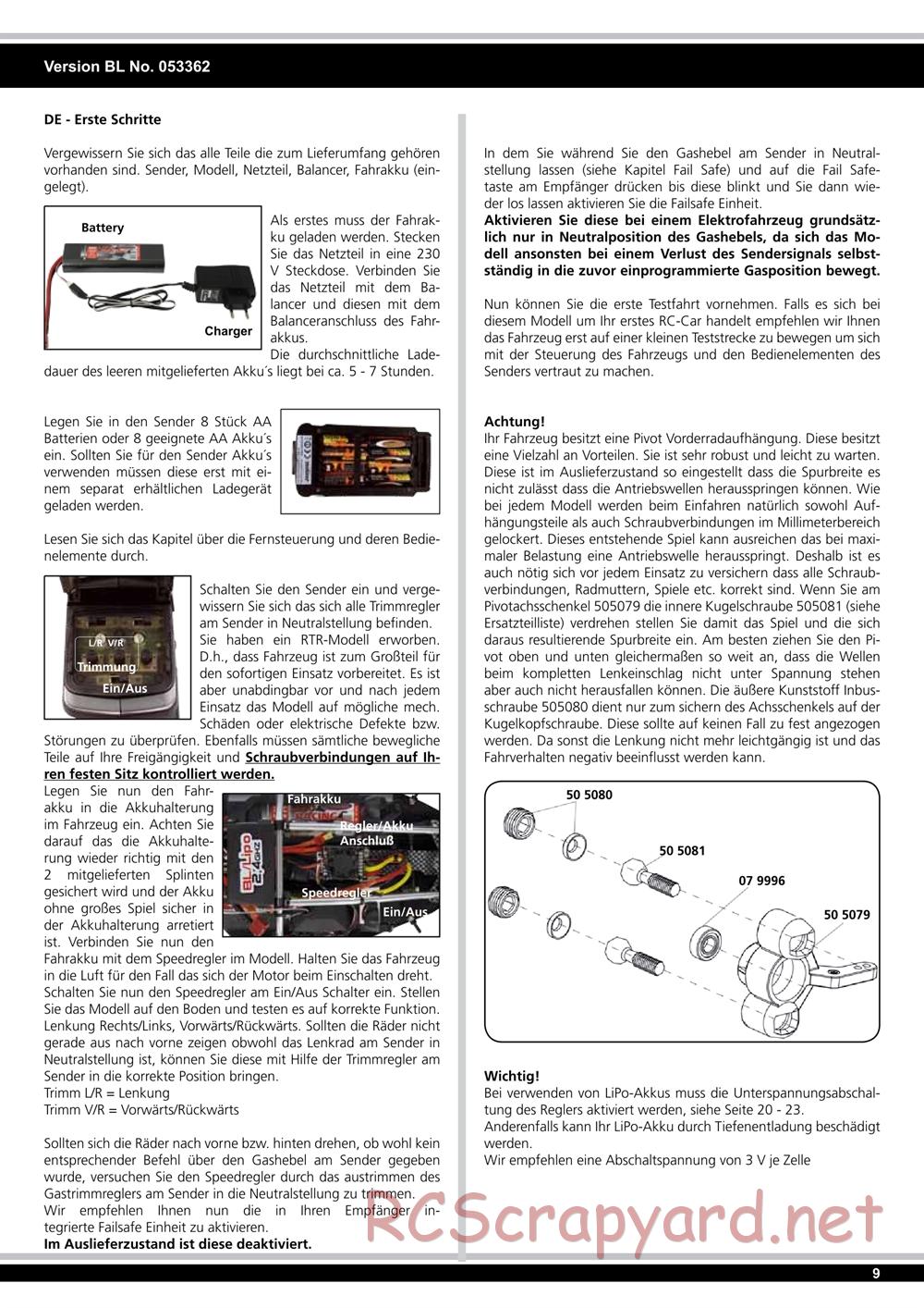 Jamara - Tiger Ice (Ice Tiger) - Manual - Page 9