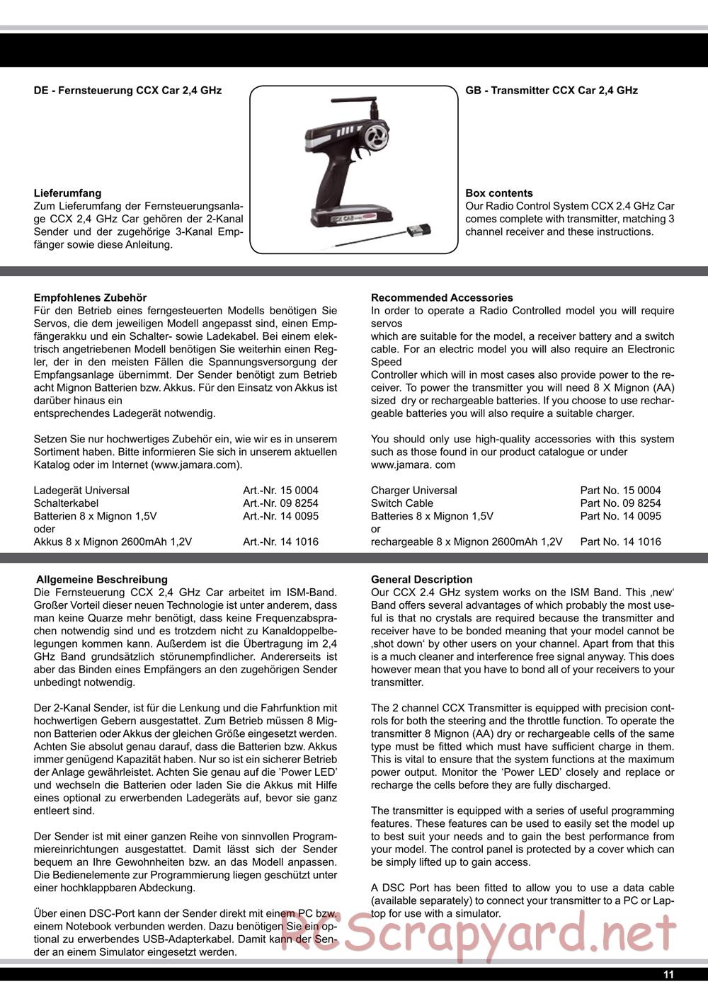 Jamara - Tiger Ice (Ice Tiger) - Manual - Page 11