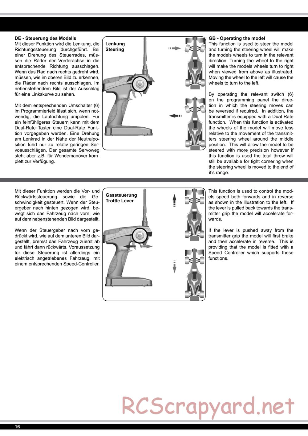 Jamara - Tiger Ice (Ice Tiger) - Manual - Page 16