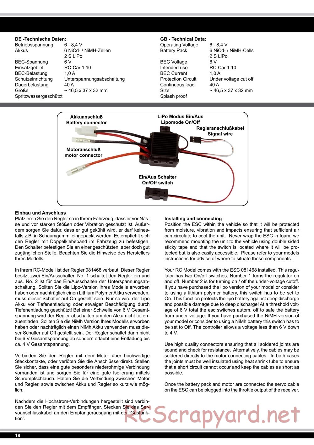 Jamara - Tiger Ice (Ice Tiger) - Manual - Page 18