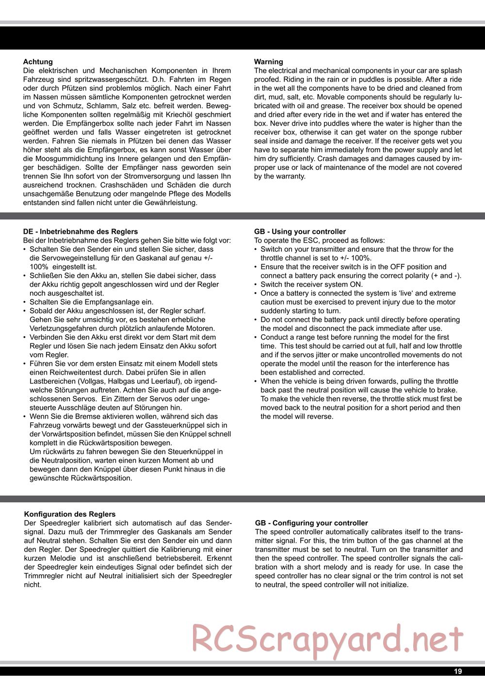 Jamara - Tiger Ice (Ice Tiger) - Manual - Page 19