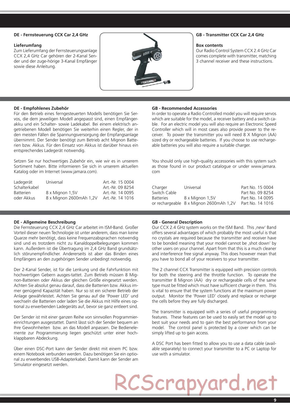 Jamara - Lightray EP - Manual - Page 9