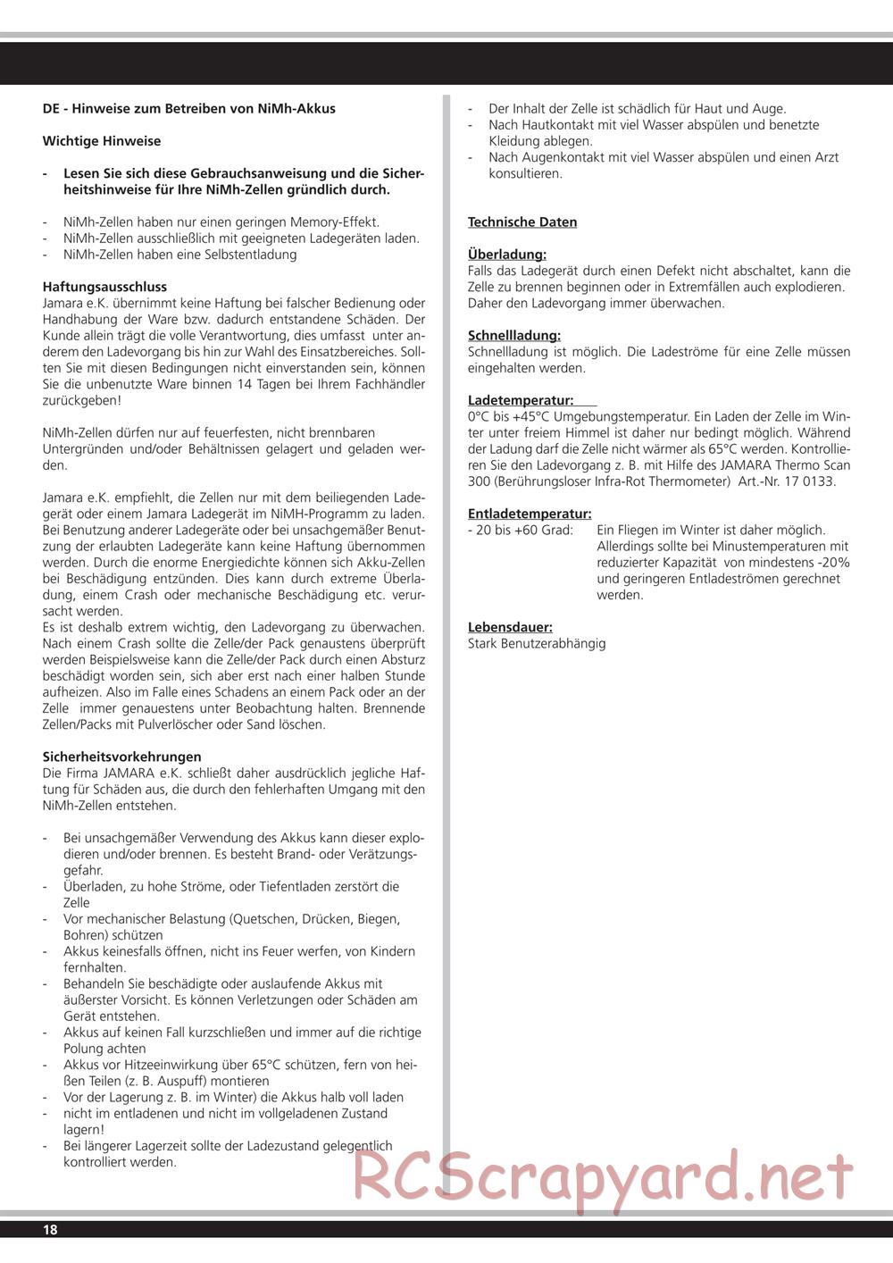 Jamara - Lightray EP - Manual - Page 18