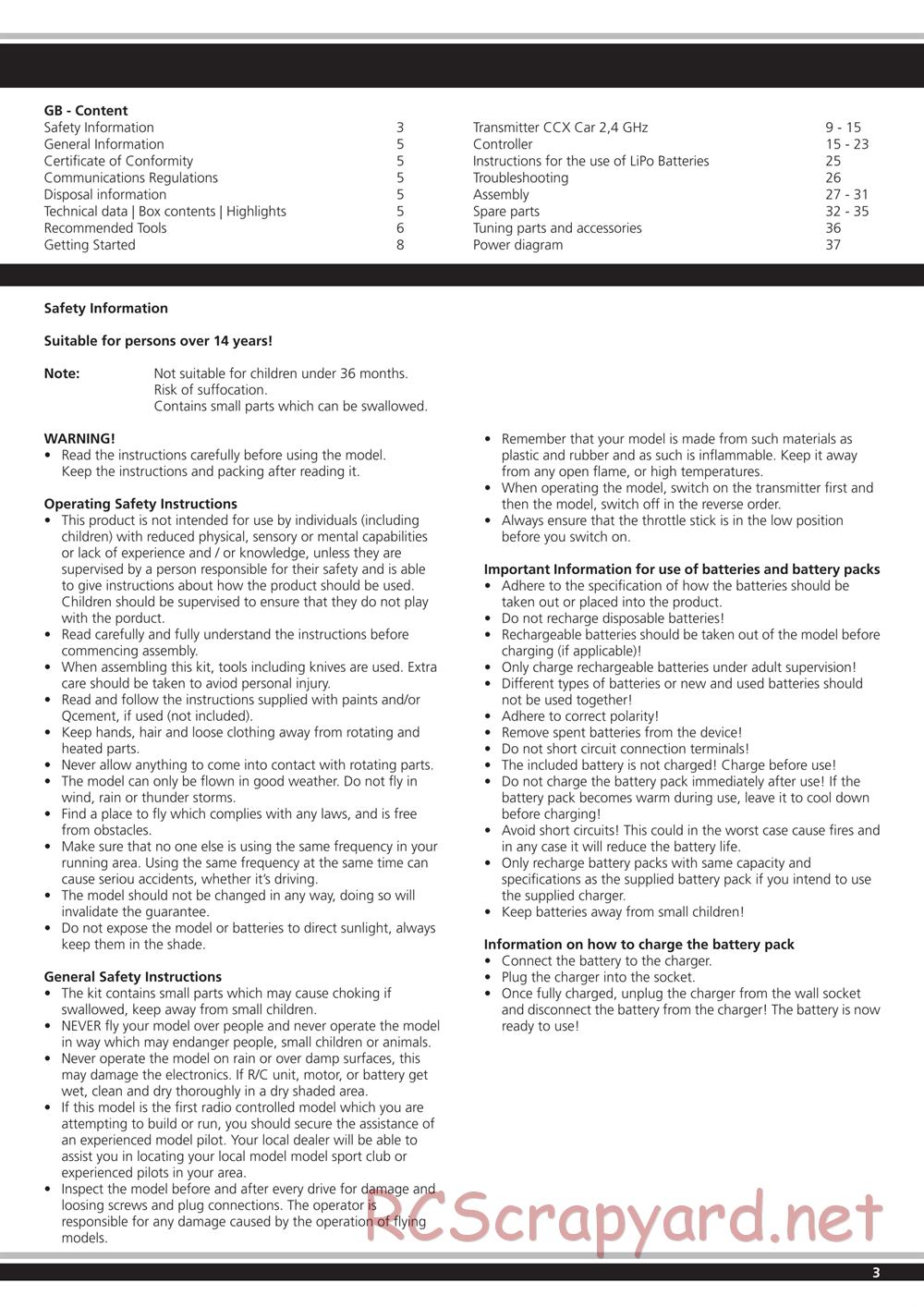 Jamara - Lipon BL - Manual - Page 3