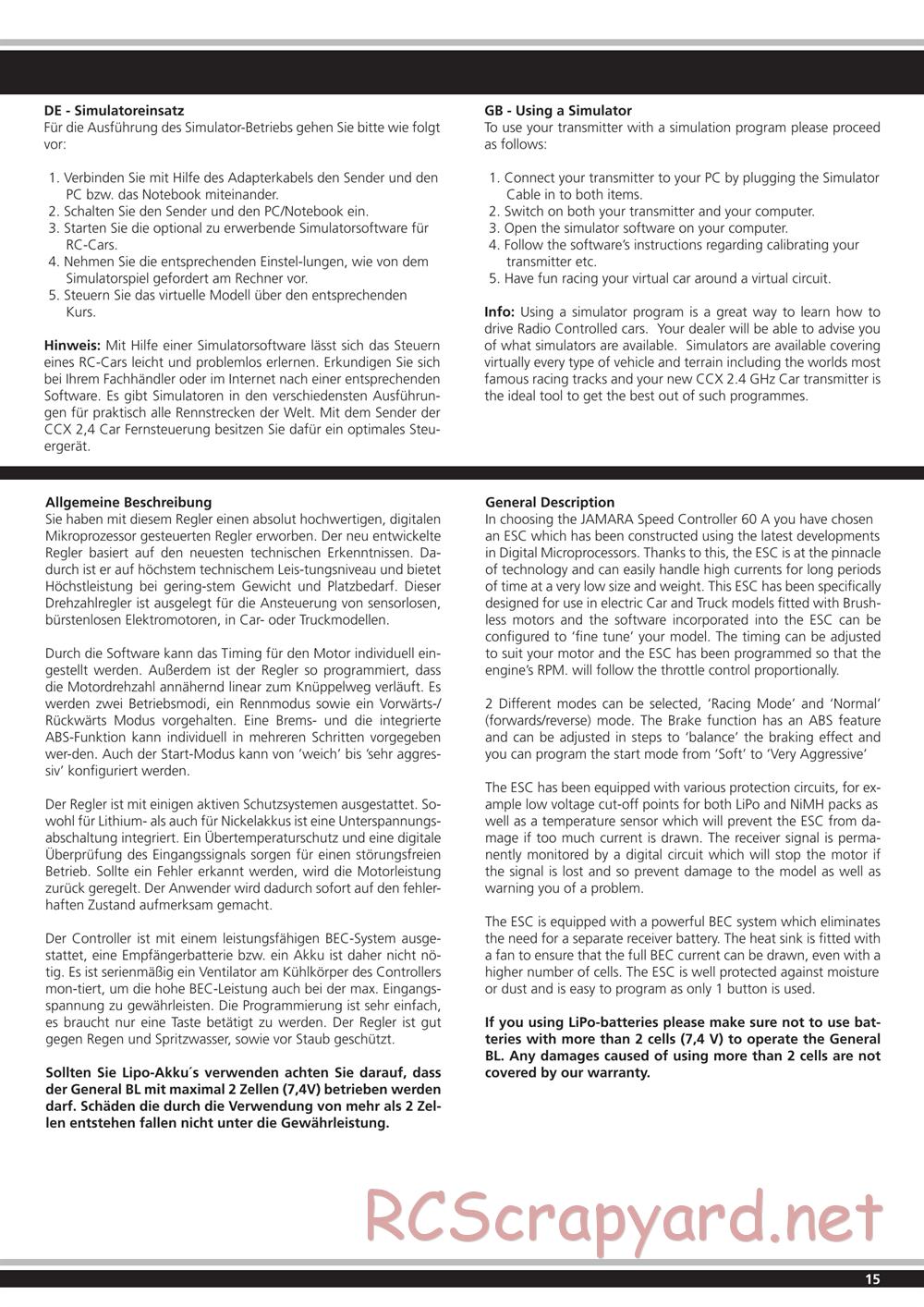 Jamara - Lipon BL - Manual - Page 15