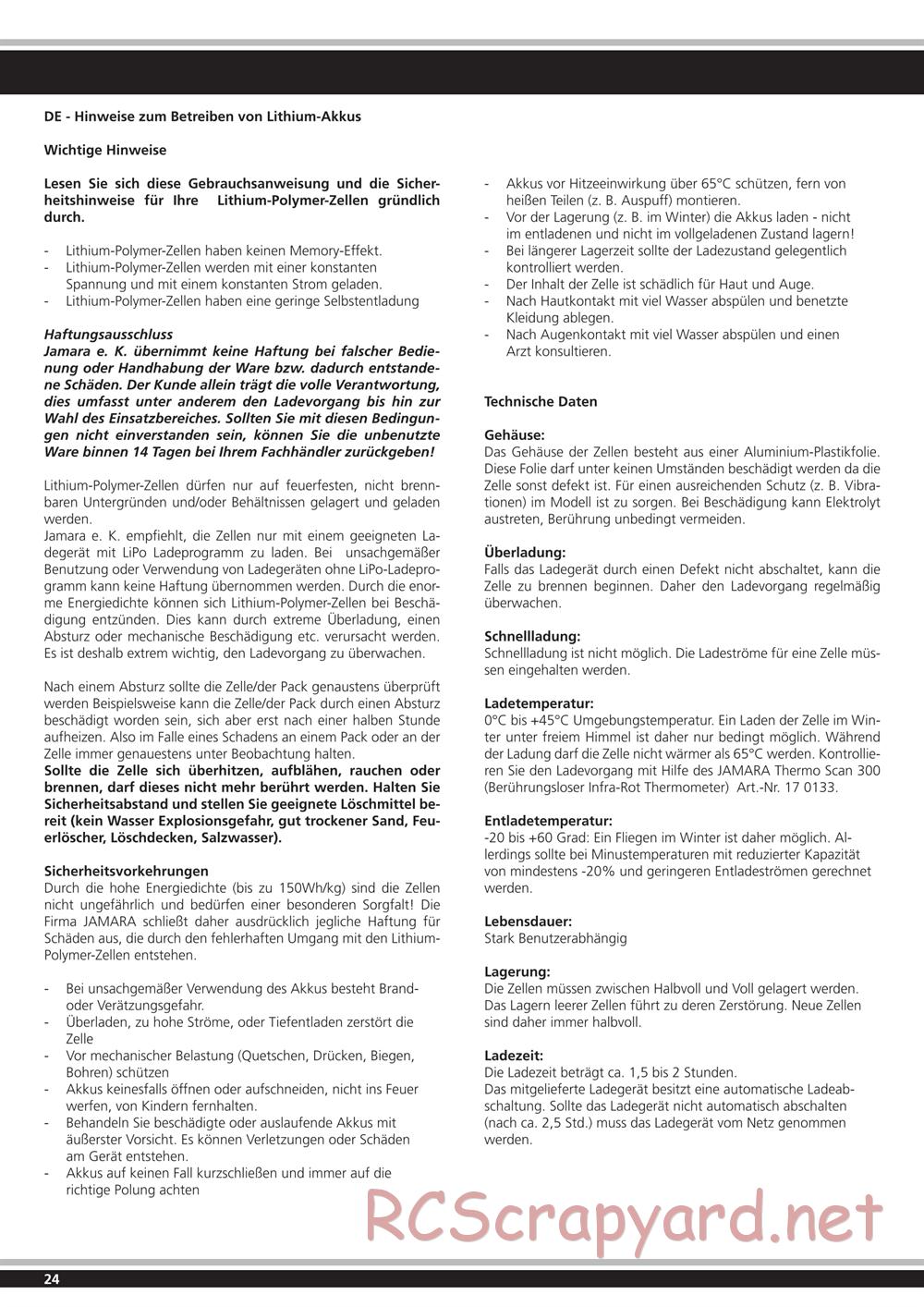 Jamara - Lipon BL - Manual - Page 24