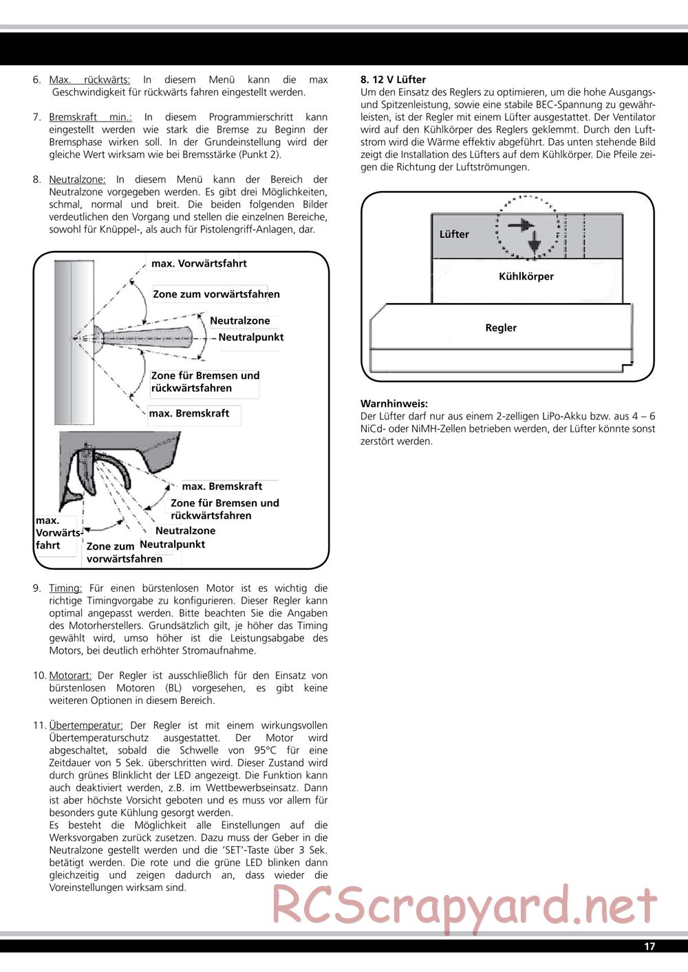 Jamara - Major BL RTR - Manual - Page 17