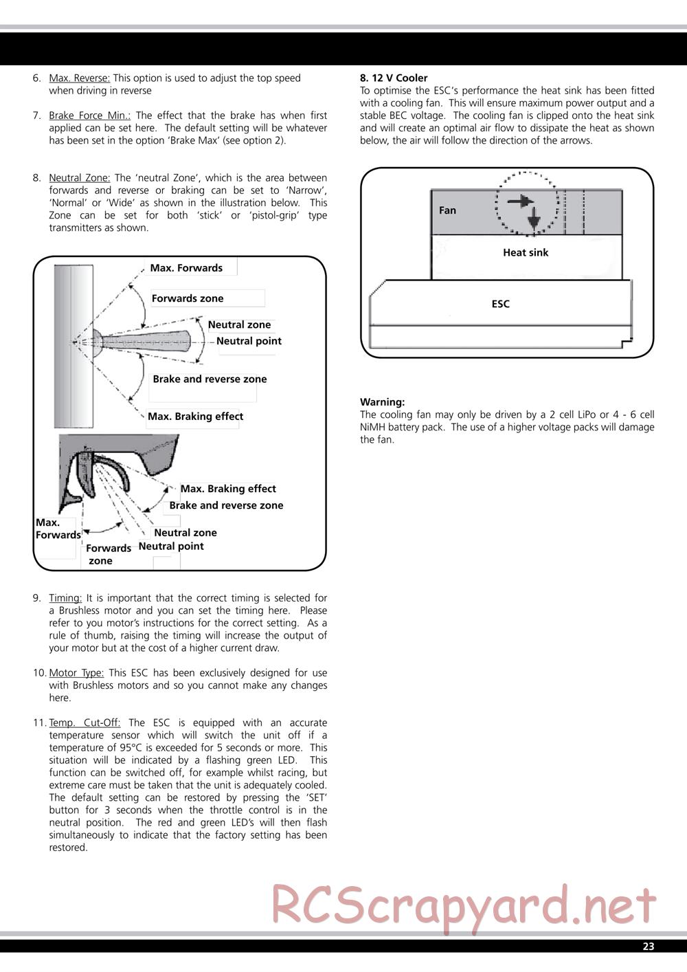 Jamara - Major BL RTR - Manual - Page 23