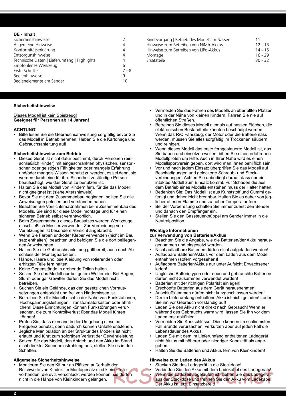 Jamara - Namib - Manual - Page 2
