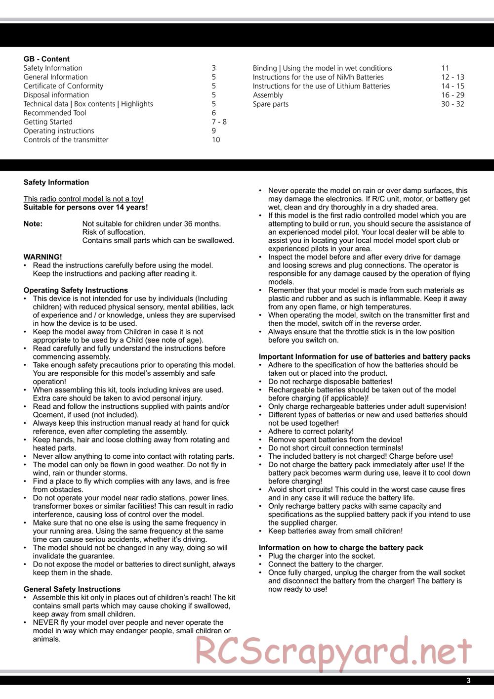 Jamara - Namib - Manual - Page 3