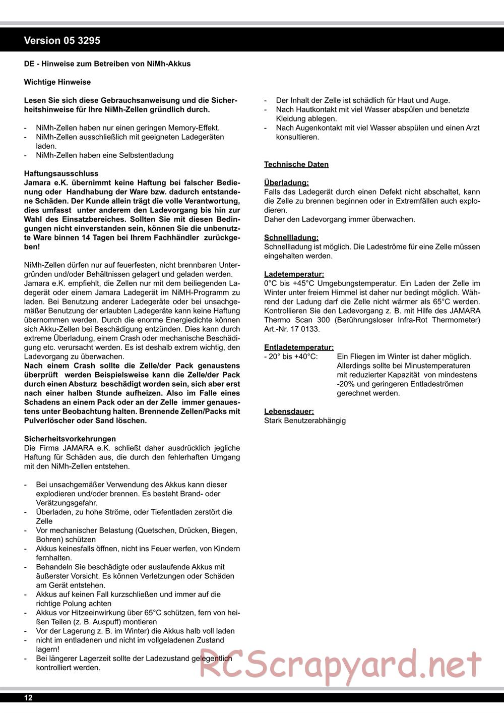 Jamara - Namib - Manual - Page 12