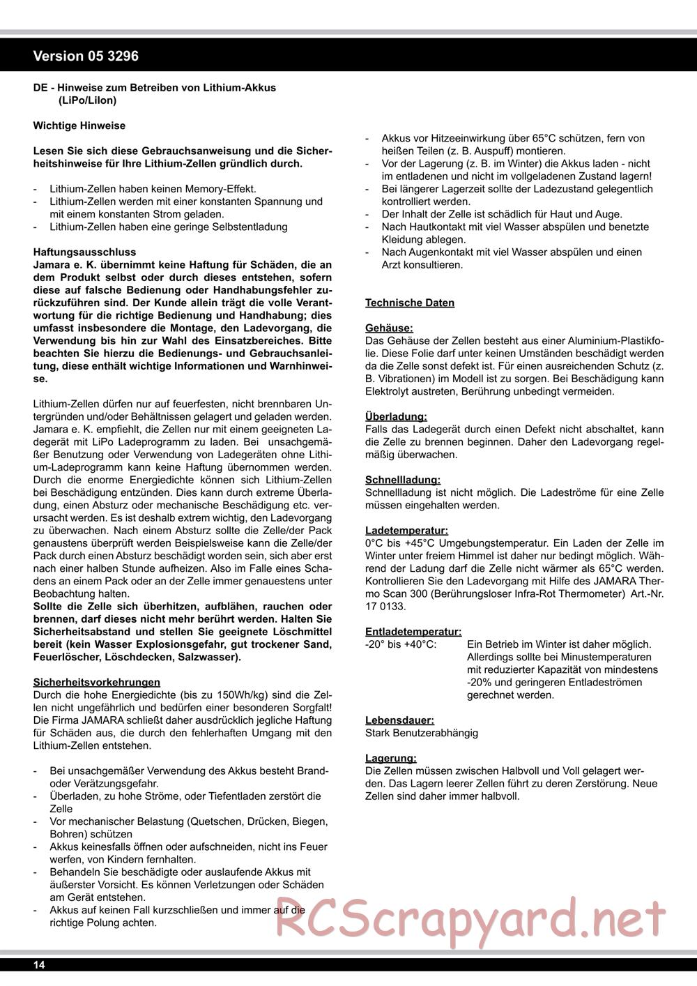 Jamara - Namib - Manual - Page 14