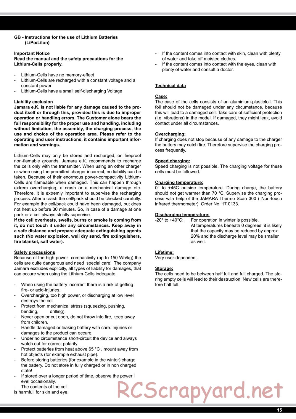 Jamara - Namib - Manual - Page 15
