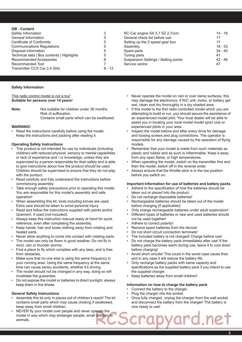 Jamara - Naxos GP - Manual - Page 3