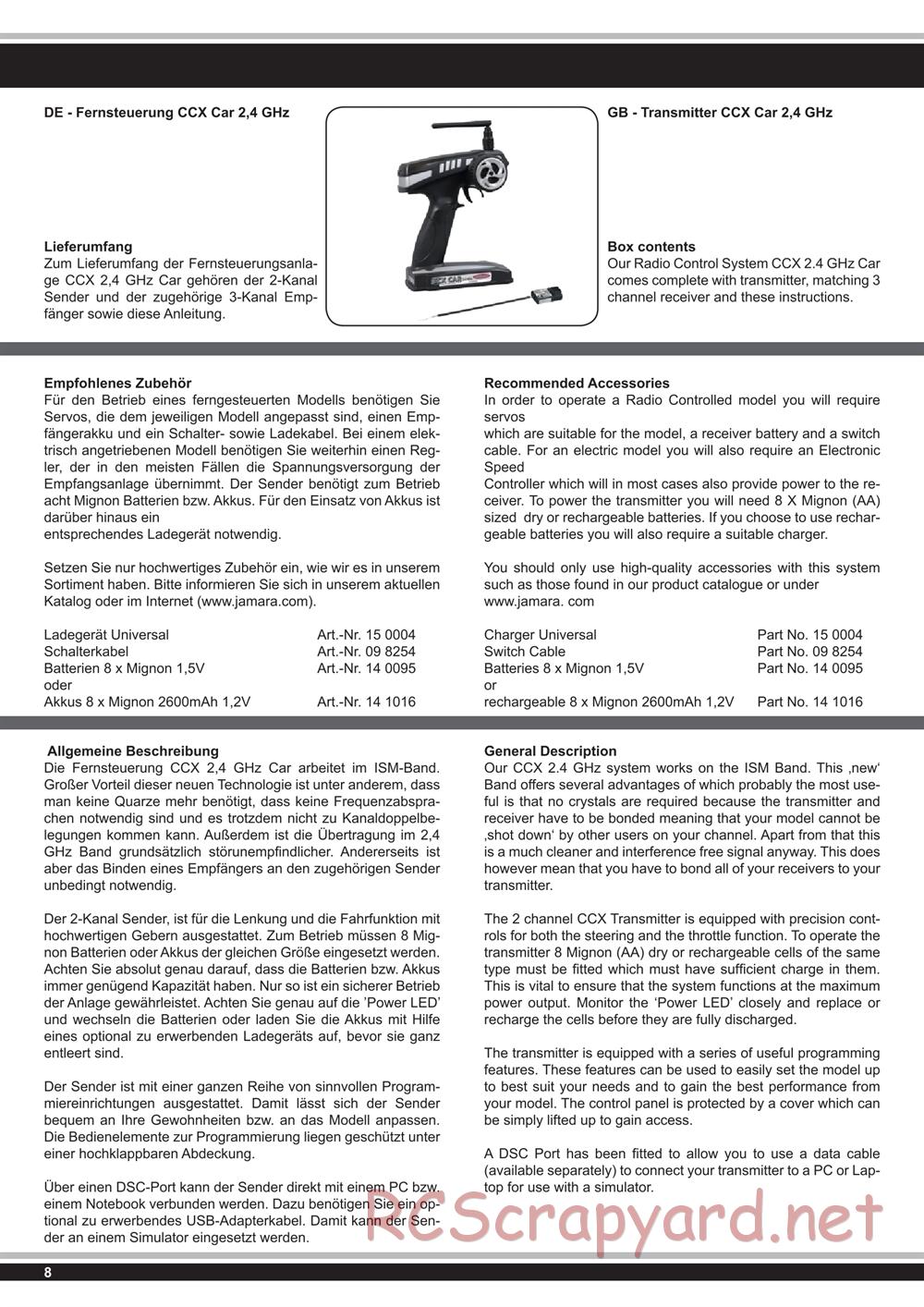 Jamara - Naxos GP - Manual - Page 8