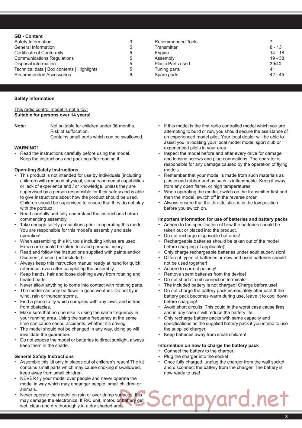 Jamara - Nexx-8T - Manual - Page 3