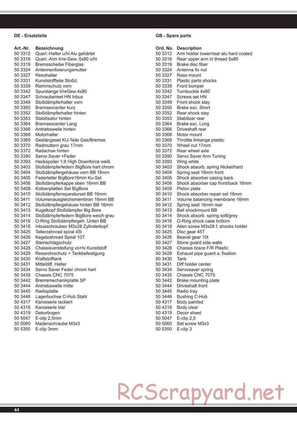 Jamara - Nexx-8T - Manual - Page 44
