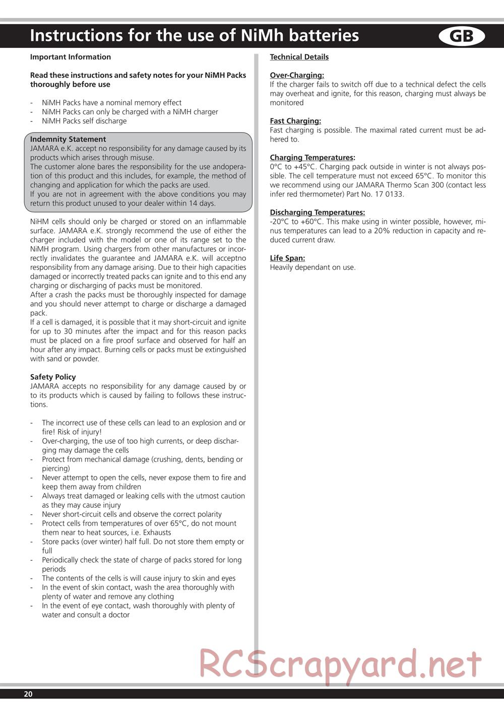 Jamara - SR10 EP - Manual - Page 20