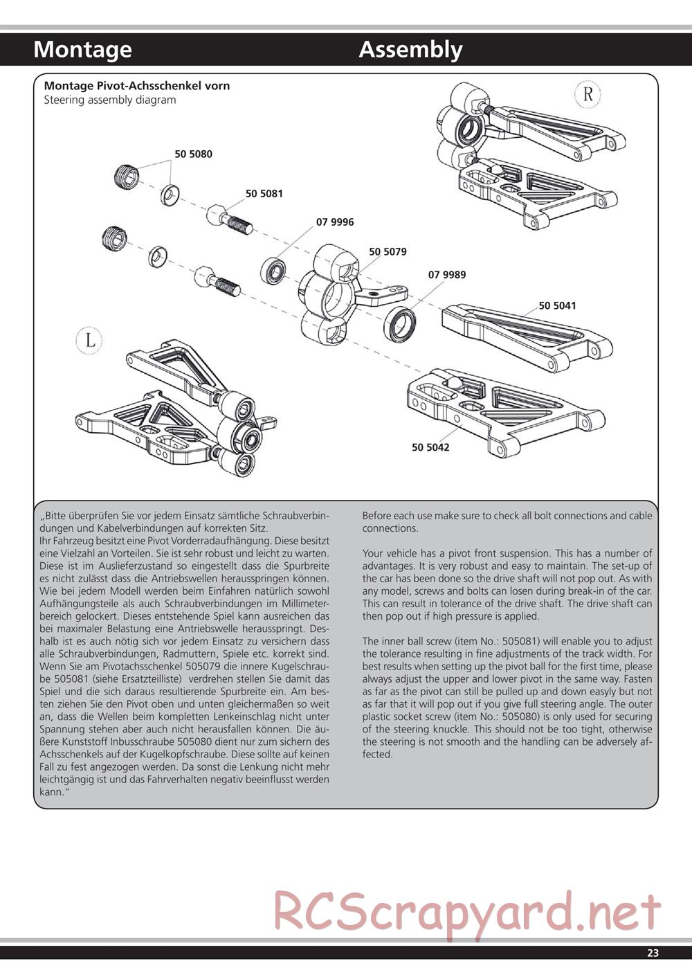 Jamara - SR10 EP - Manual - Page 23