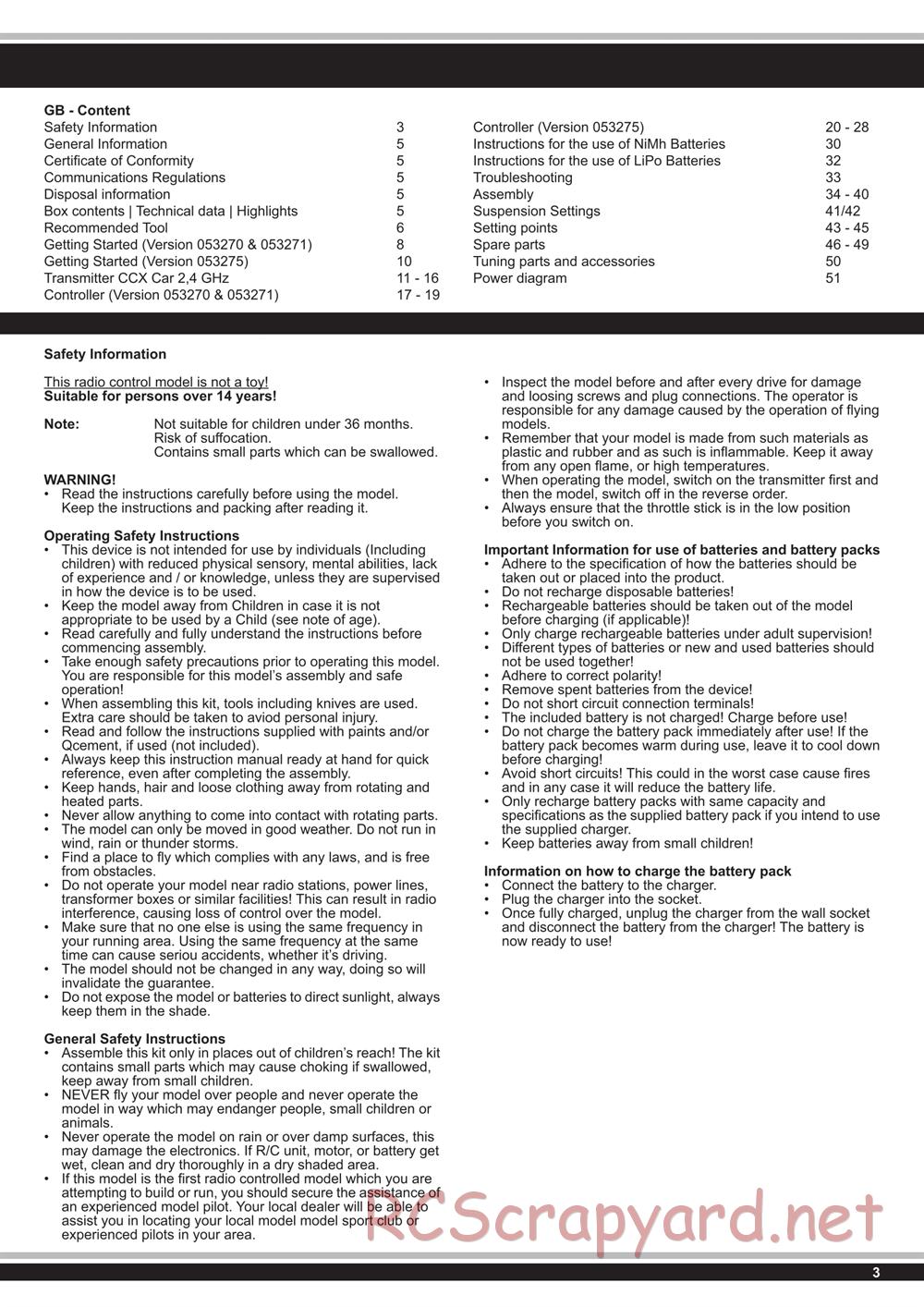 Jamara - Splinter - Manual - Page 3