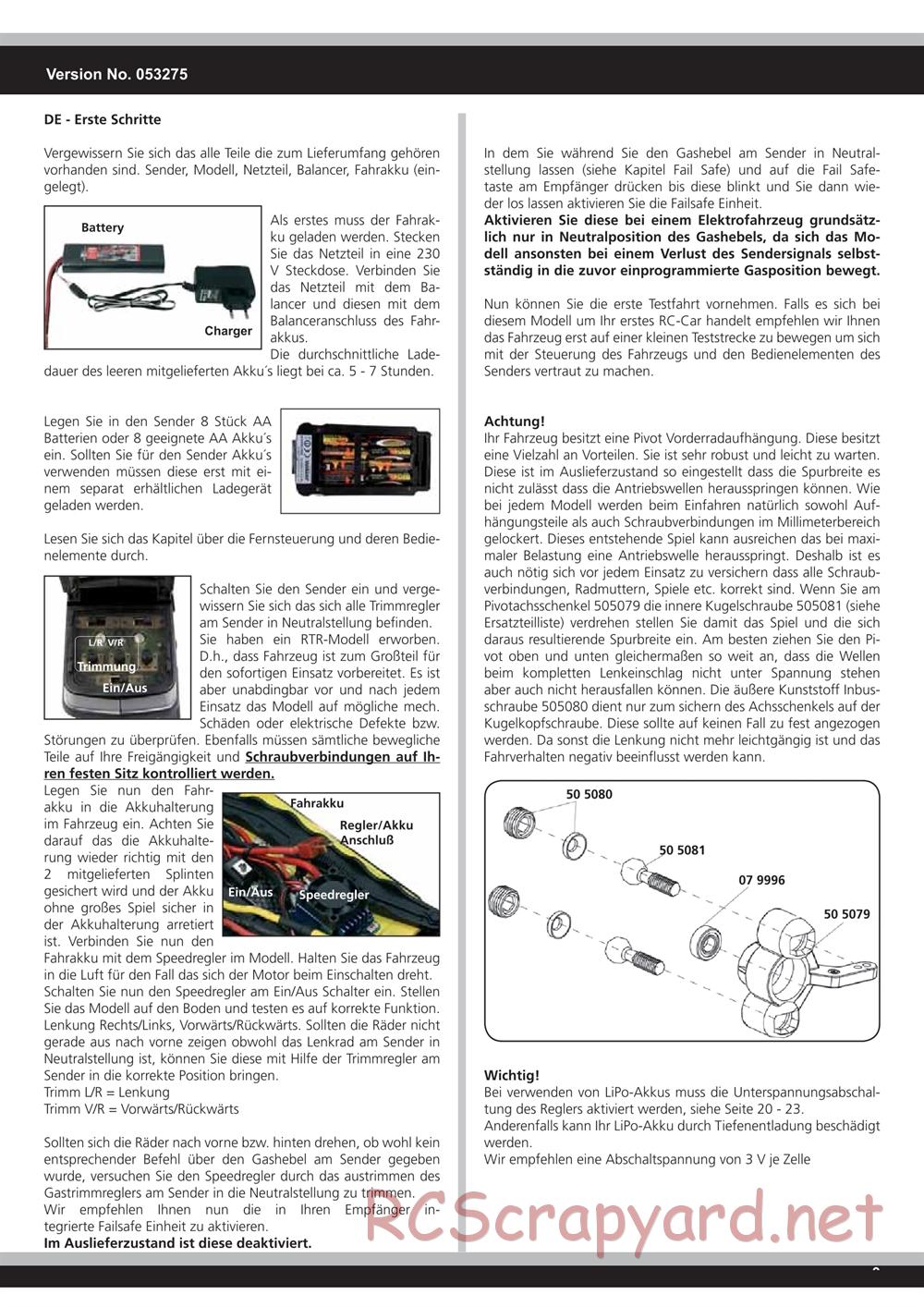 Jamara - Splinter - Manual - Page 9