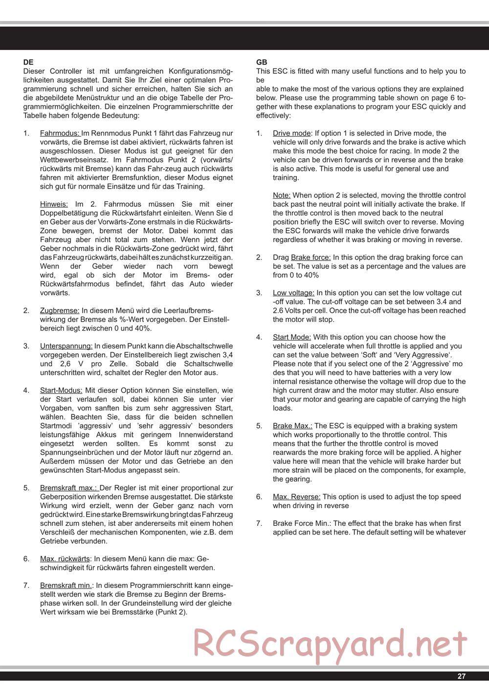 Jamara - Splinter - Manual - Page 27