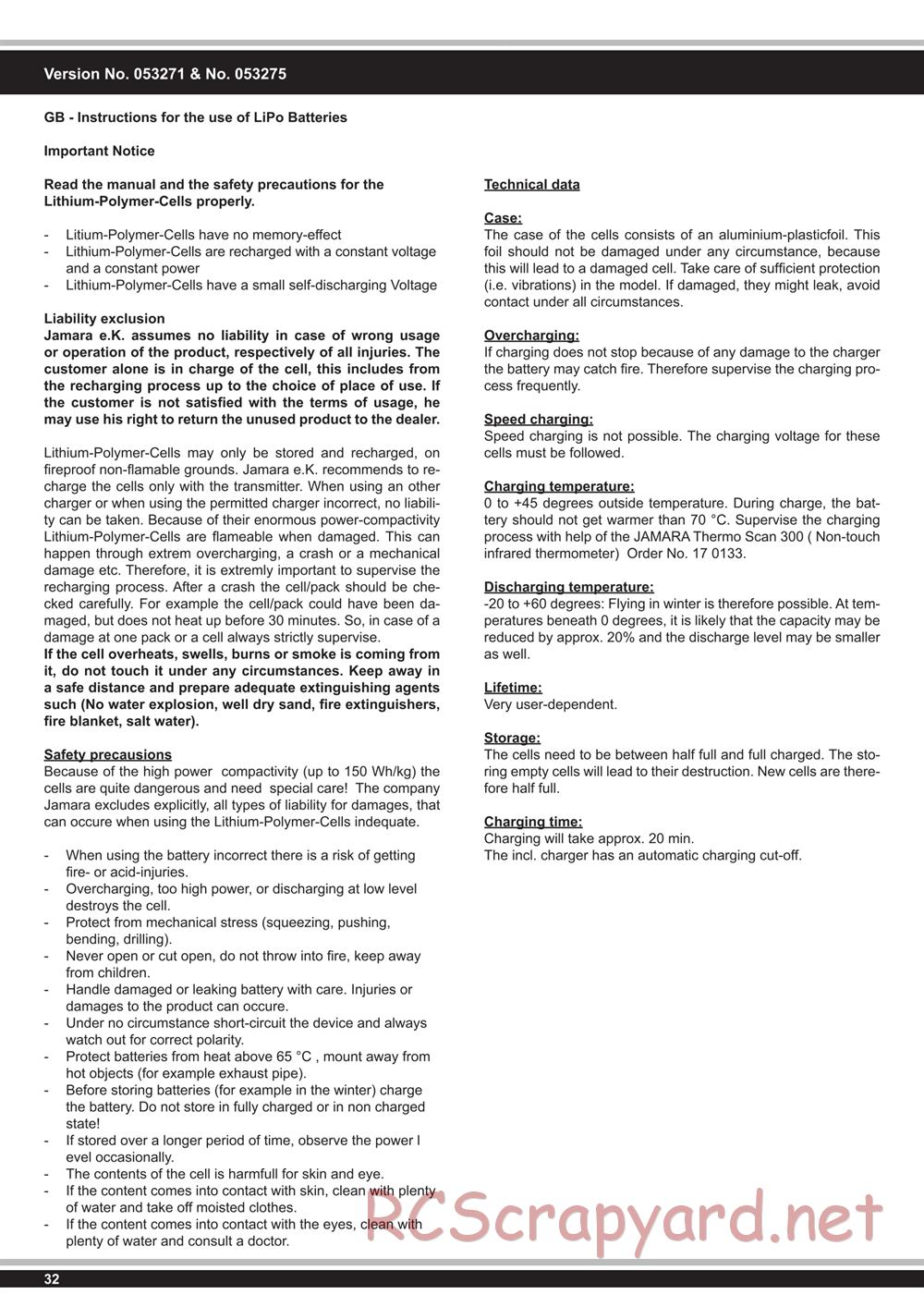 Jamara - Splinter - Manual - Page 32