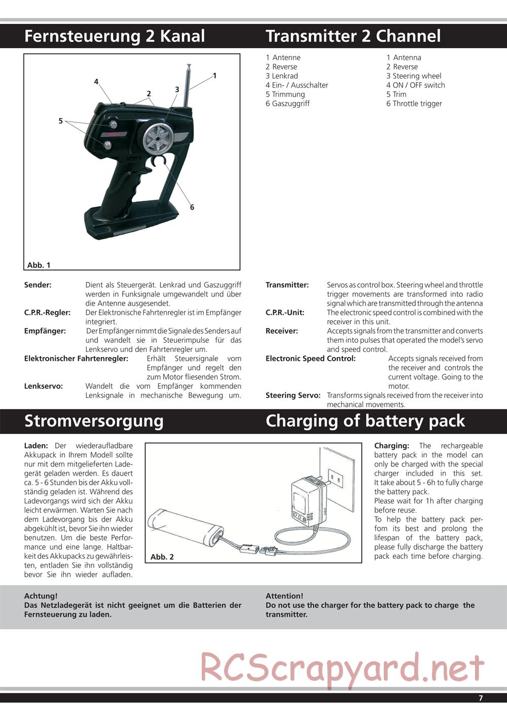 Jamara - Tiger - Manual - Page 7