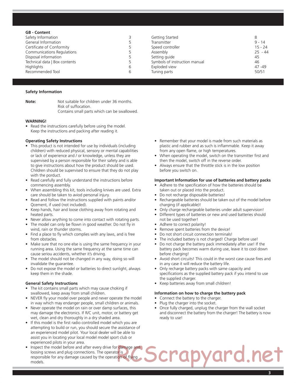 Jamara - Ultra LX2-e - Manual - Page 3