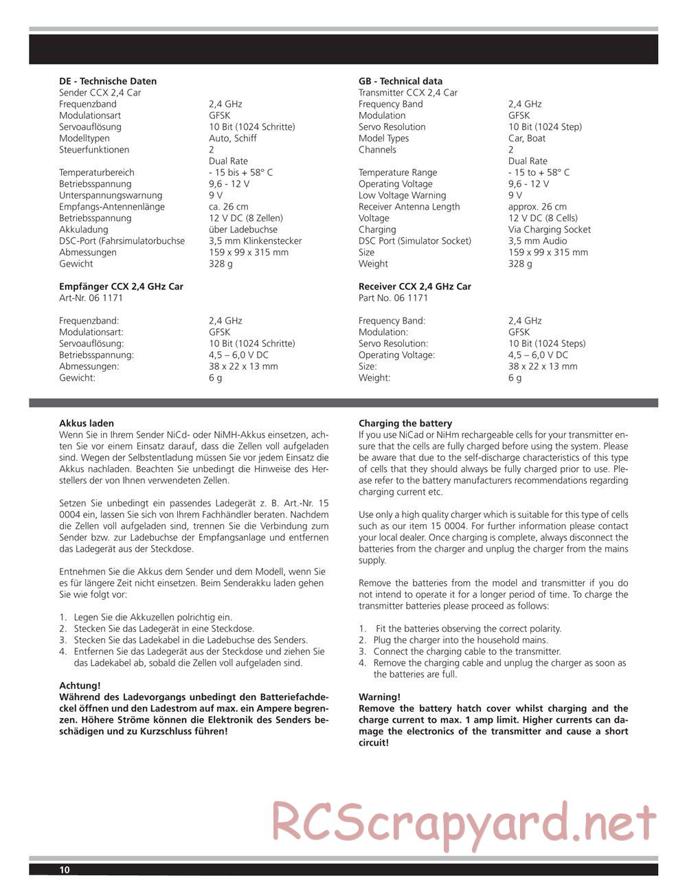 Jamara - Ultra LX2-e - Manual - Page 10