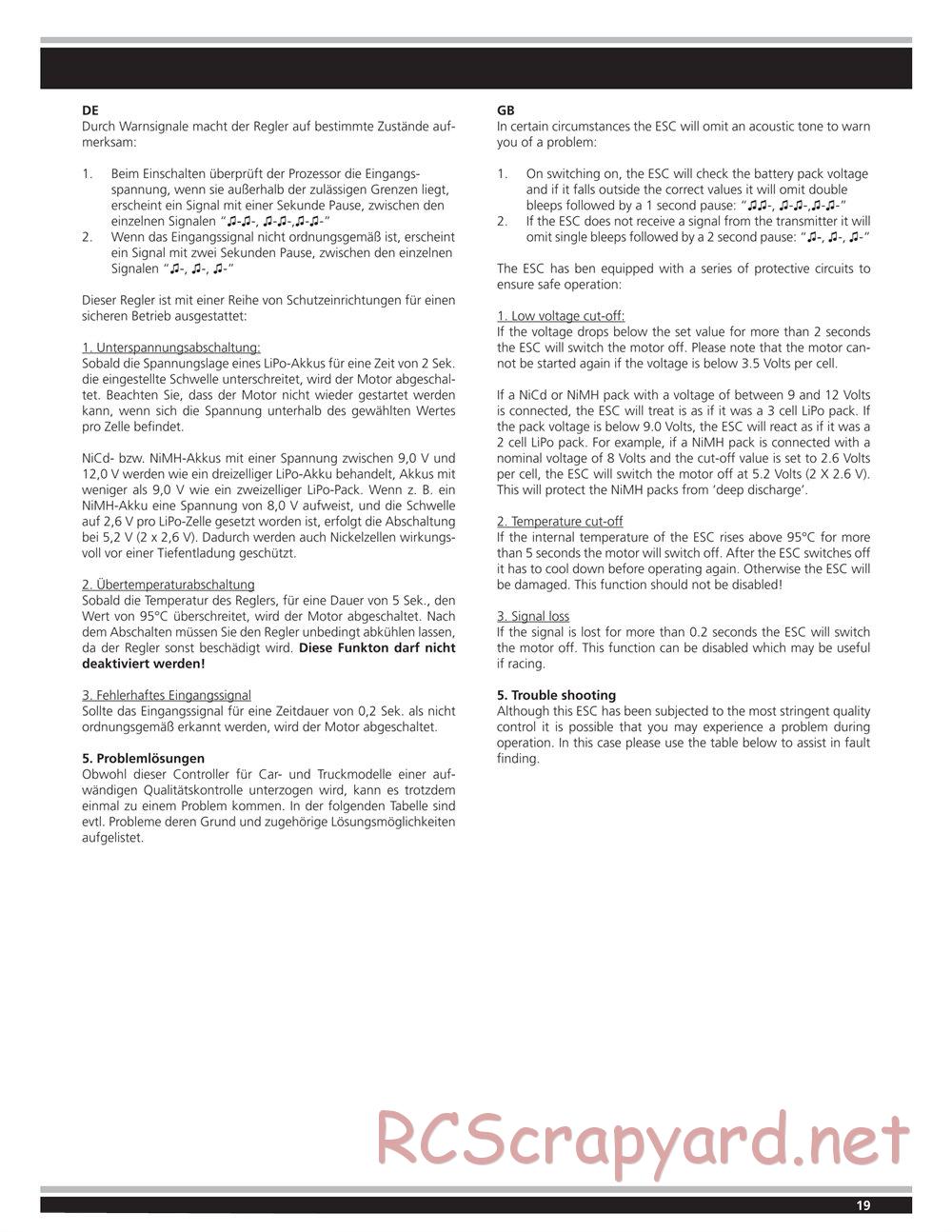 Jamara - Ultra LX2-e - Manual - Page 19