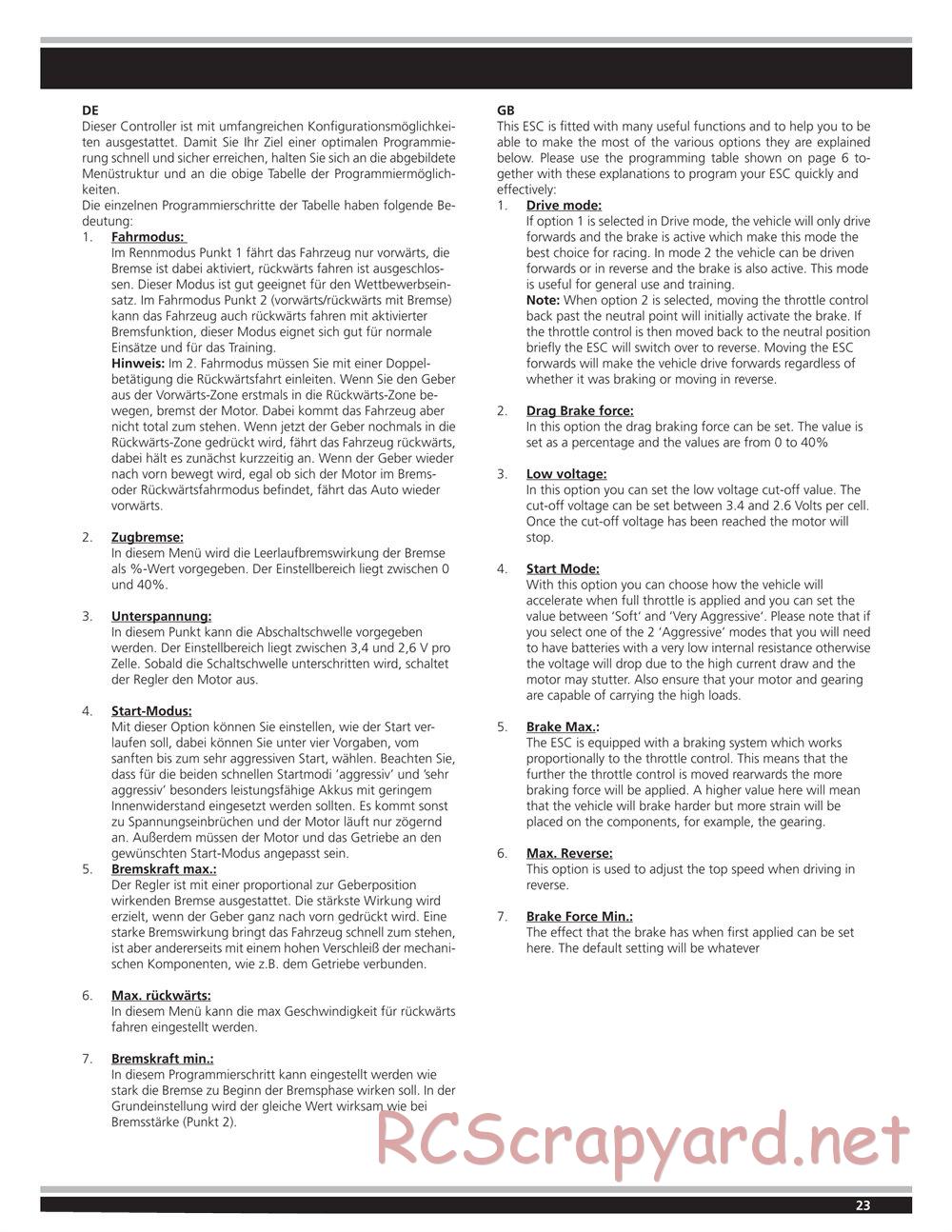 Jamara - Ultra LX2-e - Manual - Page 23