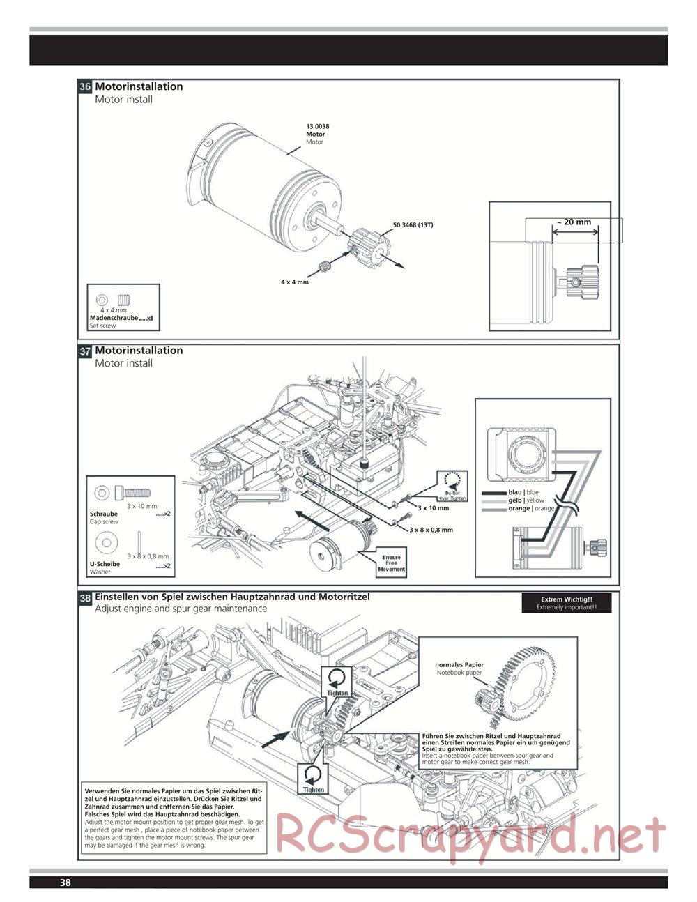 Jamara - Ultra LX2-e - Manual - Page 38