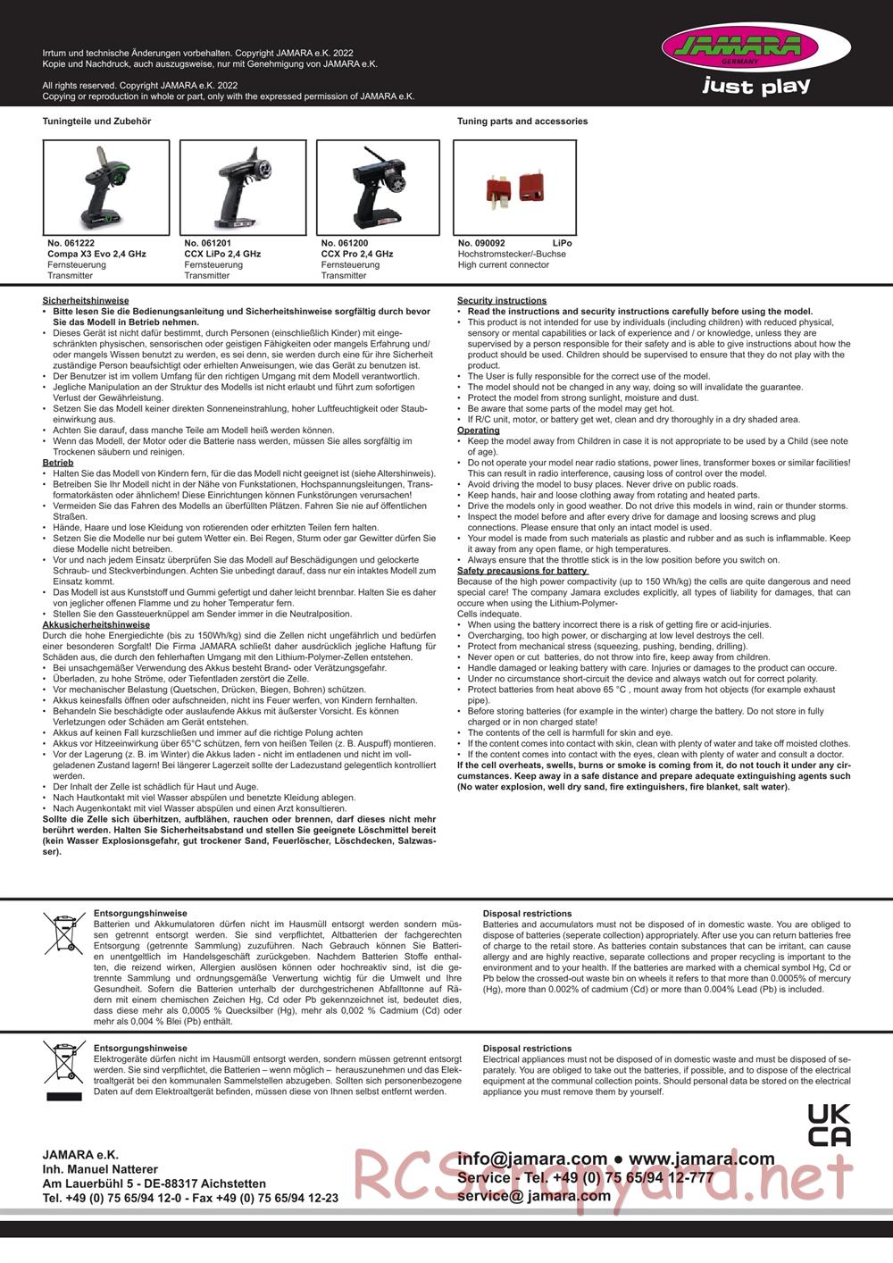 Jamara - Veloce EP - Manual - Page 16