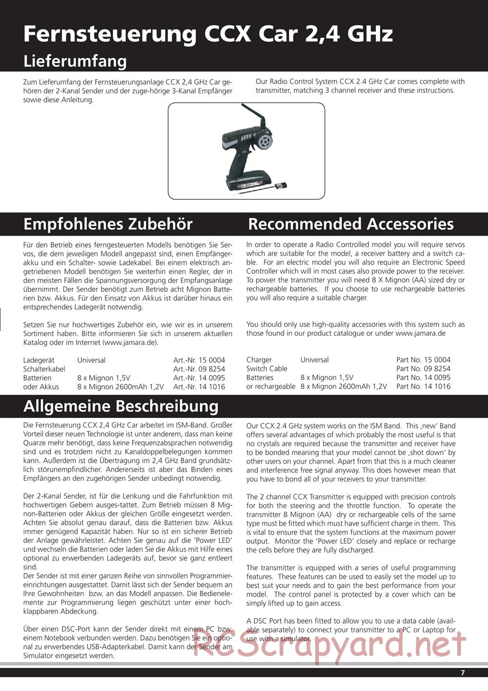 Jamara - X2-CRT Sport - Manual - Page 7