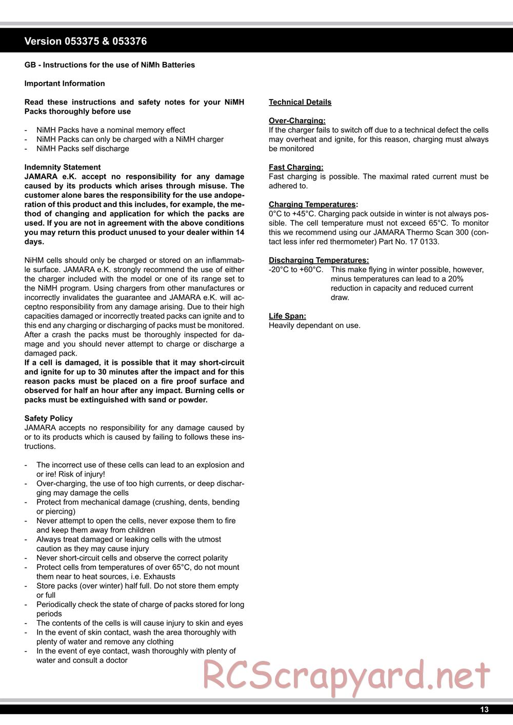 Jamara - Z18 CR The Beast - Manual - Page 13