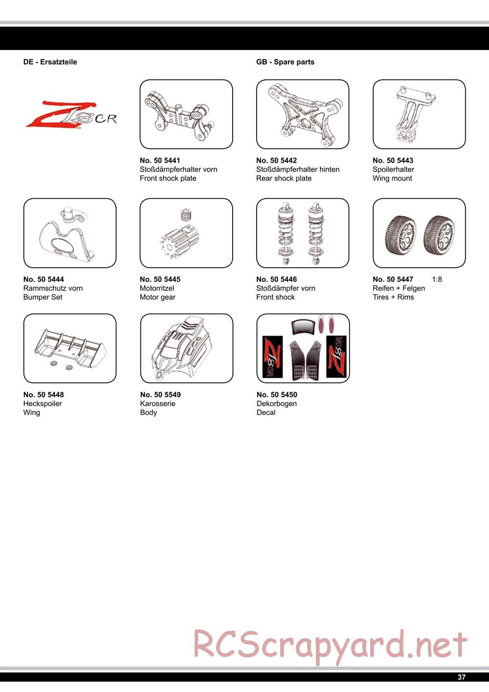 Jamara - Z18 CR The Beast - Manual - Page 37