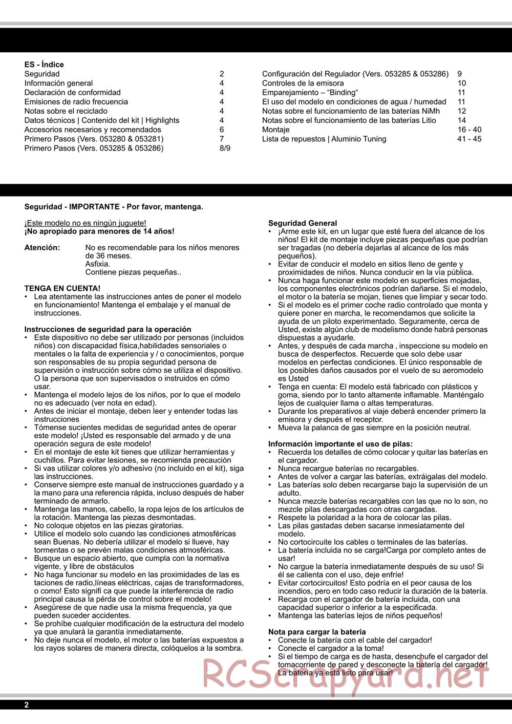 Jamara - Z18 CR Buggy - Manual - Page 2